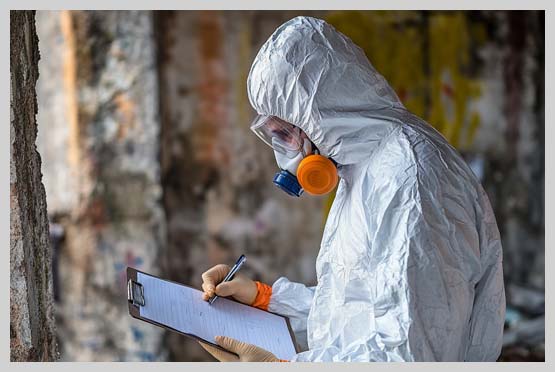 Asbestos Surveyor Taking Notes